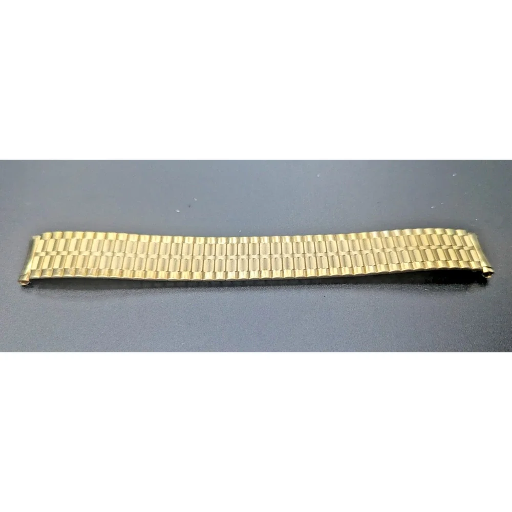Speidel Gold Twist O Flex Stainless Steel Mens Watch Band
